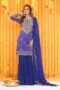 BANDHNI ZARDOZI SHARARA WITH HEAVY DUPATTA AND KURTA