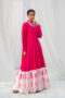 ANARKALI ACCENTUATED WITH A BEAUTIFUL MIRROR WORKED DUPPATTA