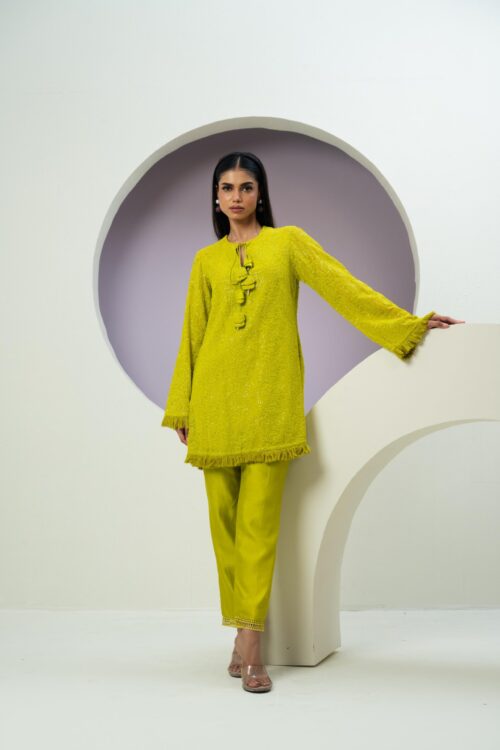 PURE ORGANZA WITH CHANDERI SILK  COORDINATE SETS