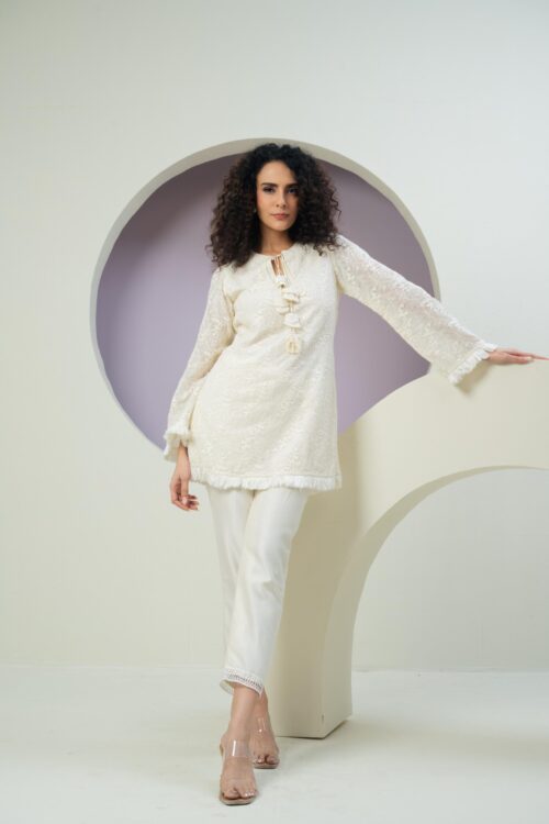 PURE ORGANZA WITH CHANDERI SILK  COORDINATE SETS