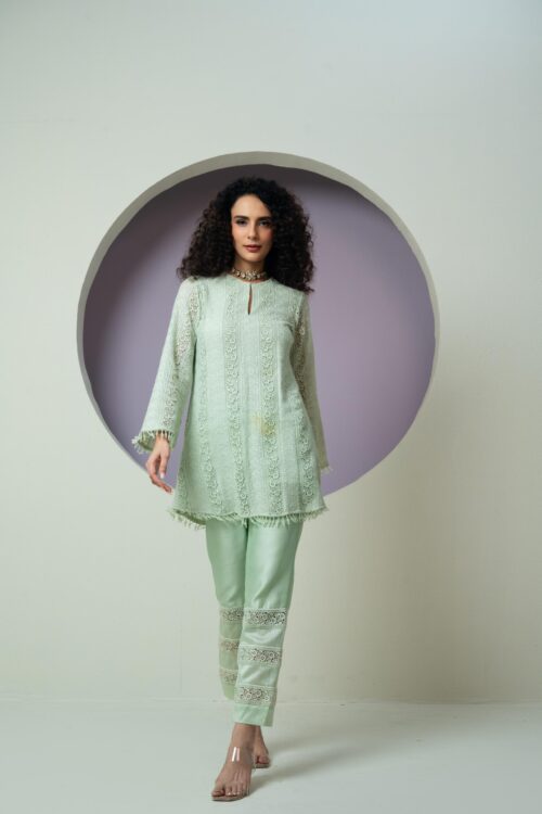 PURE ORGANZA WITH CHANDERI SILK  COORDINATE SETS