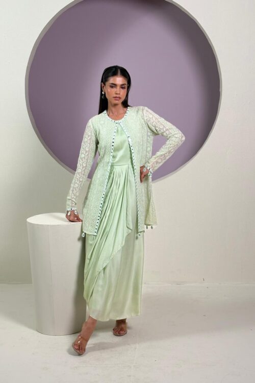 PURE ORGANZA JACKET DREAPE SETS