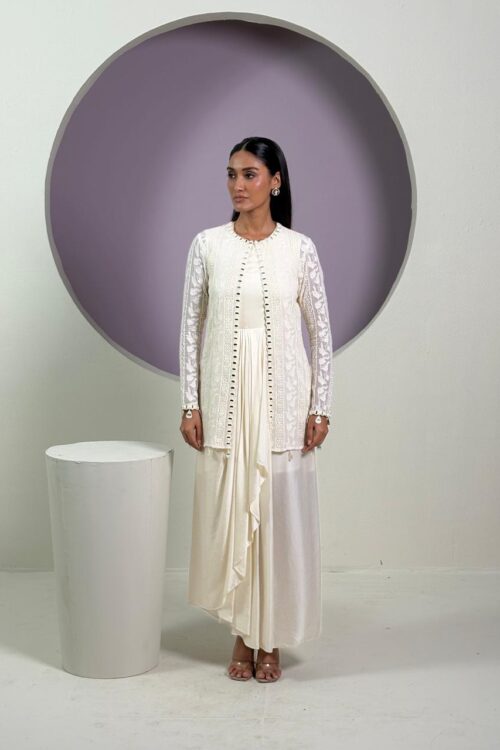 PURE ORGANZA JACKET DREAPE SETS