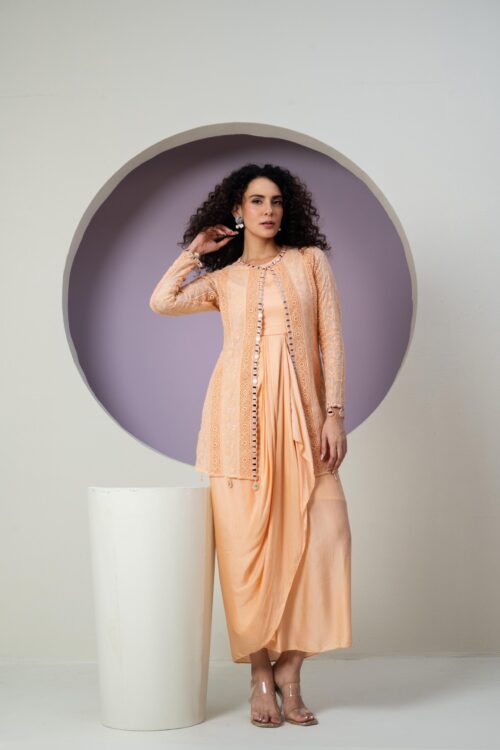 PURE ORGANZA JACKET DREAPE SETS